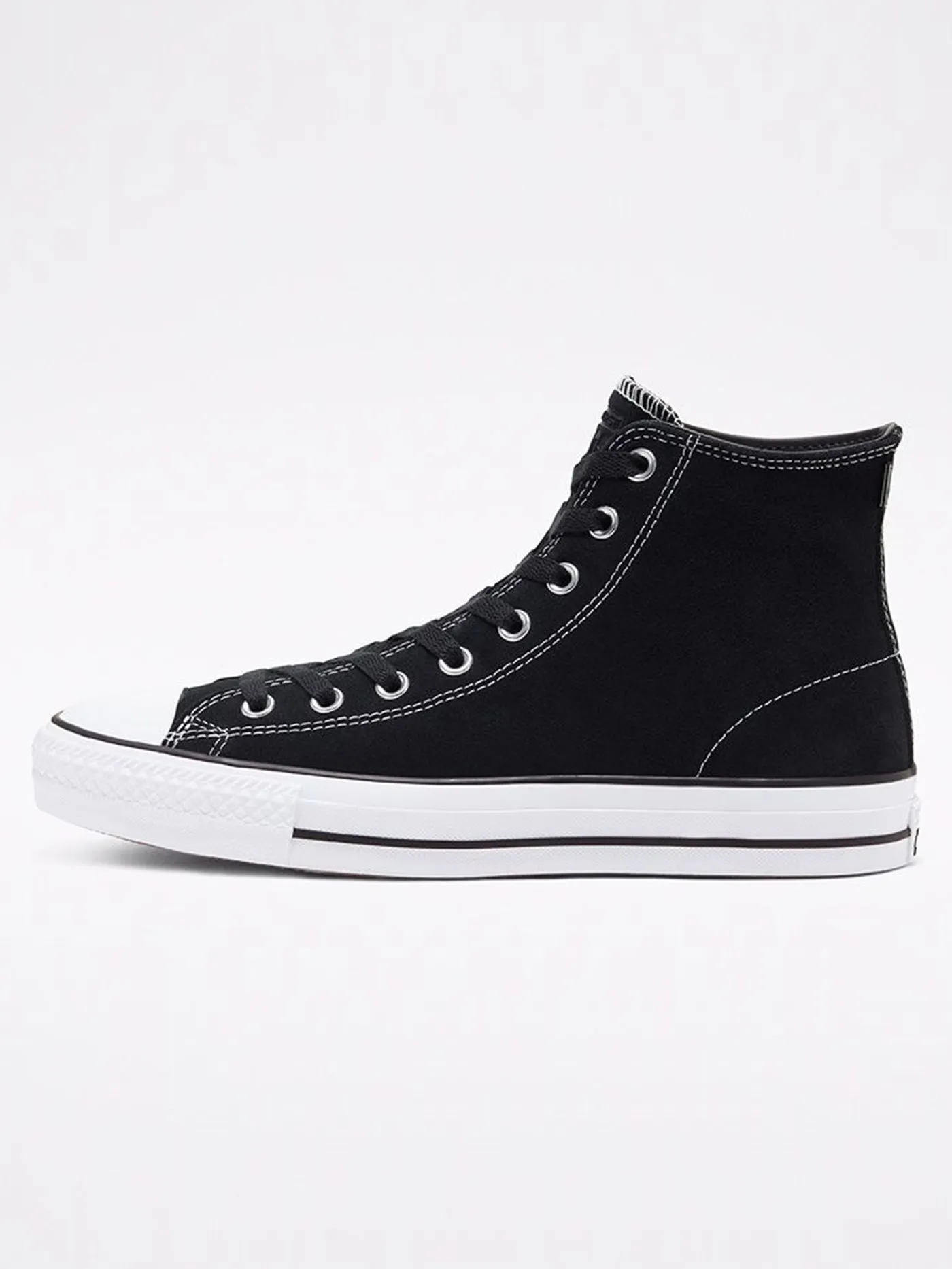 Chuck Taylor All Star Pro Suede Hi Black/Black/White Shoes