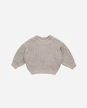 Chunky Knit Sweater || Fog