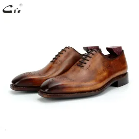 Cie Handgemachte Kalbsleder Sohle Goodyear Rahmengenäht Full Grain Kalbsleder Oxford Büro Business Schuhe OX810