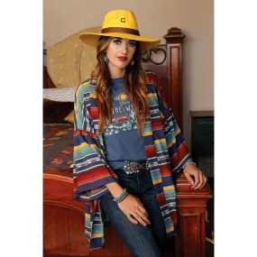 Cinch Ladies Southwestern Printed Multi Colored Kimono CTW7365002
