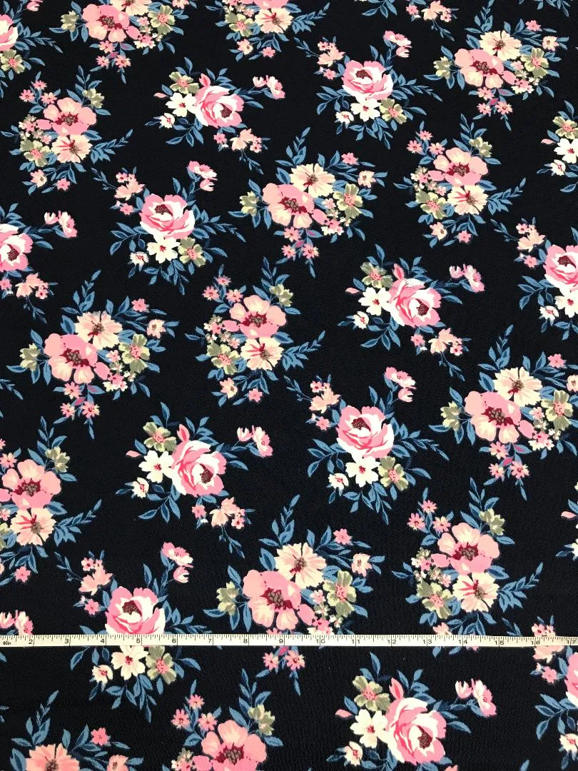 Claire Floral on Navy Liverpool