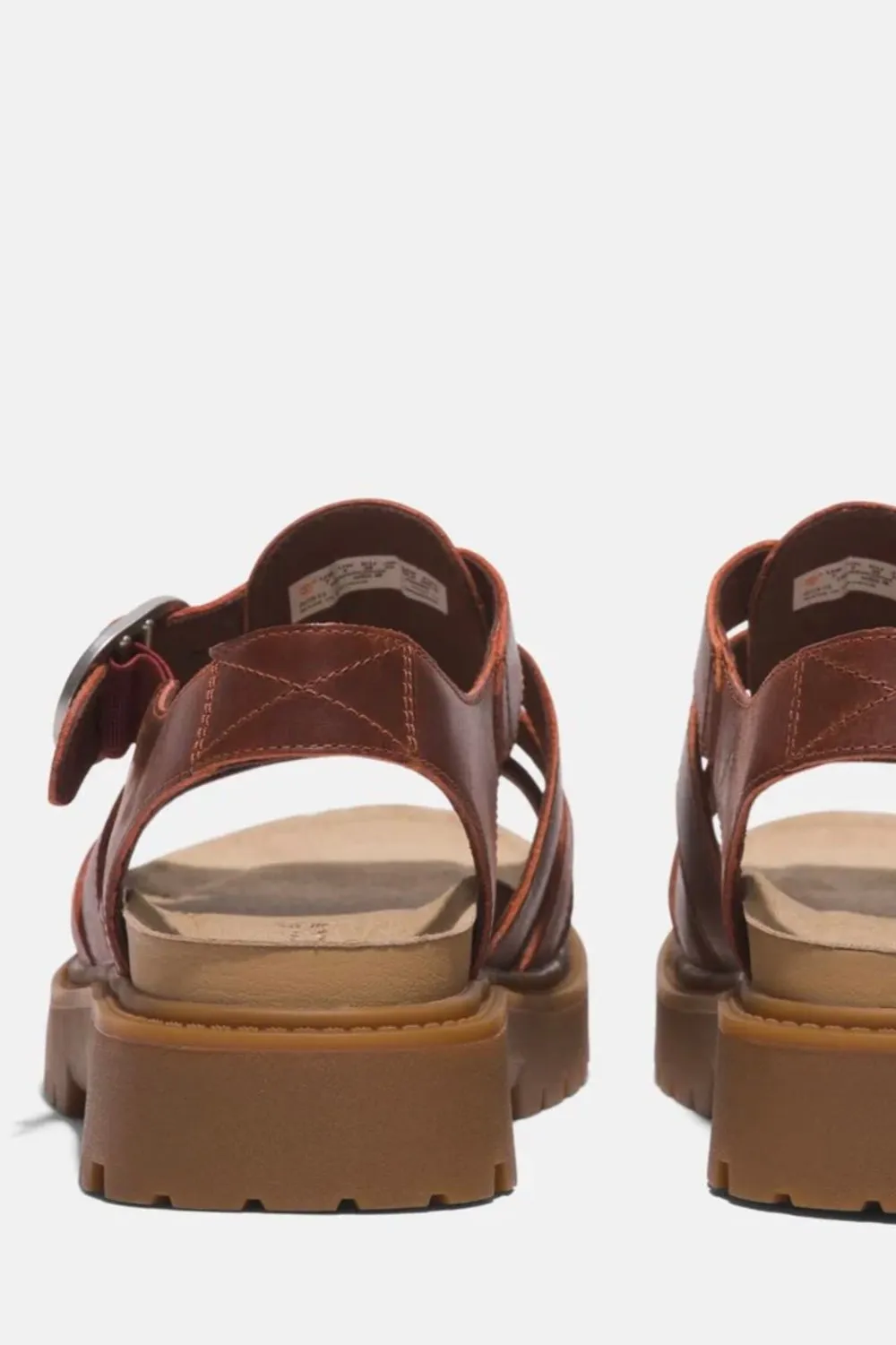 Clairemont Way Fisherman Sandal Dark Red Full Grain