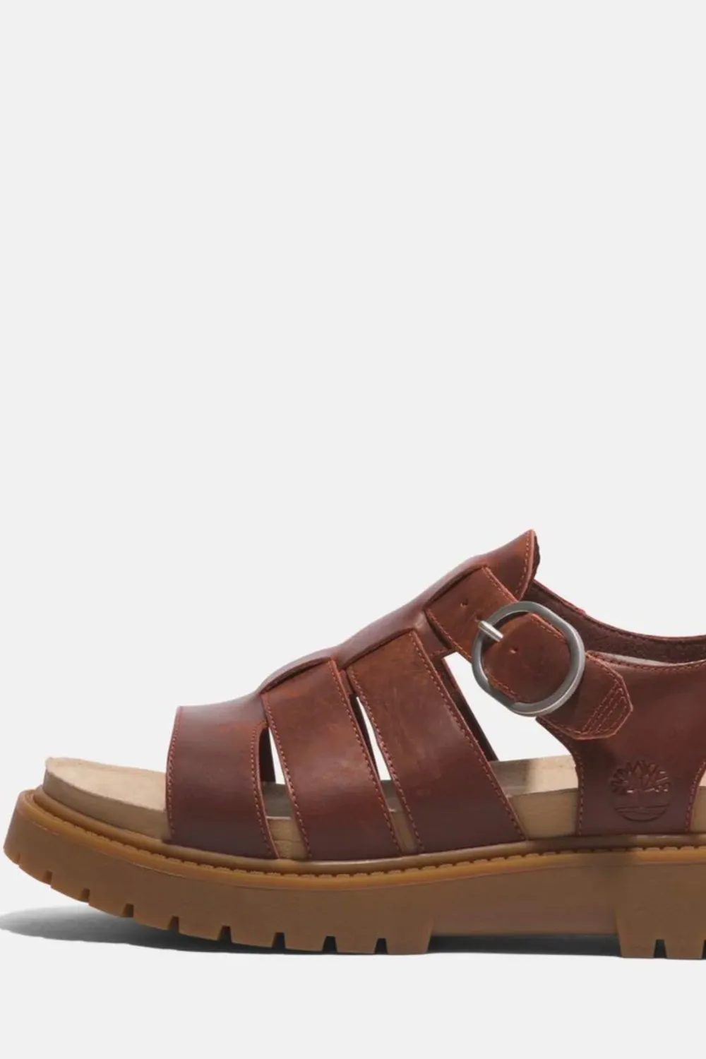 Clairemont Way Fisherman Sandal Dark Red Full Grain