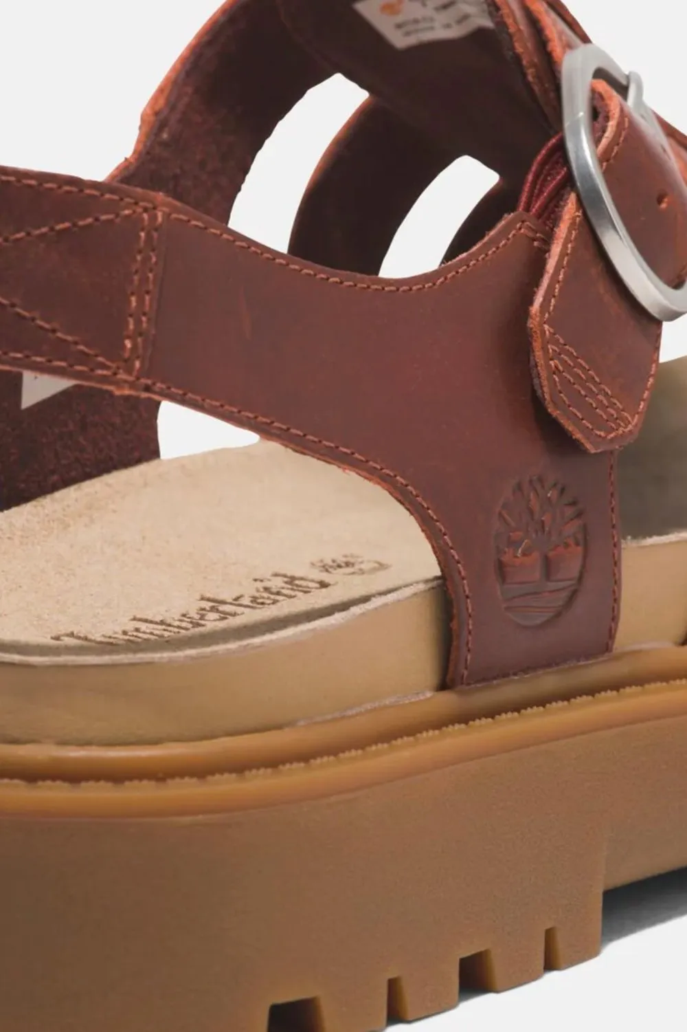 Clairemont Way Fisherman Sandal Dark Red Full Grain