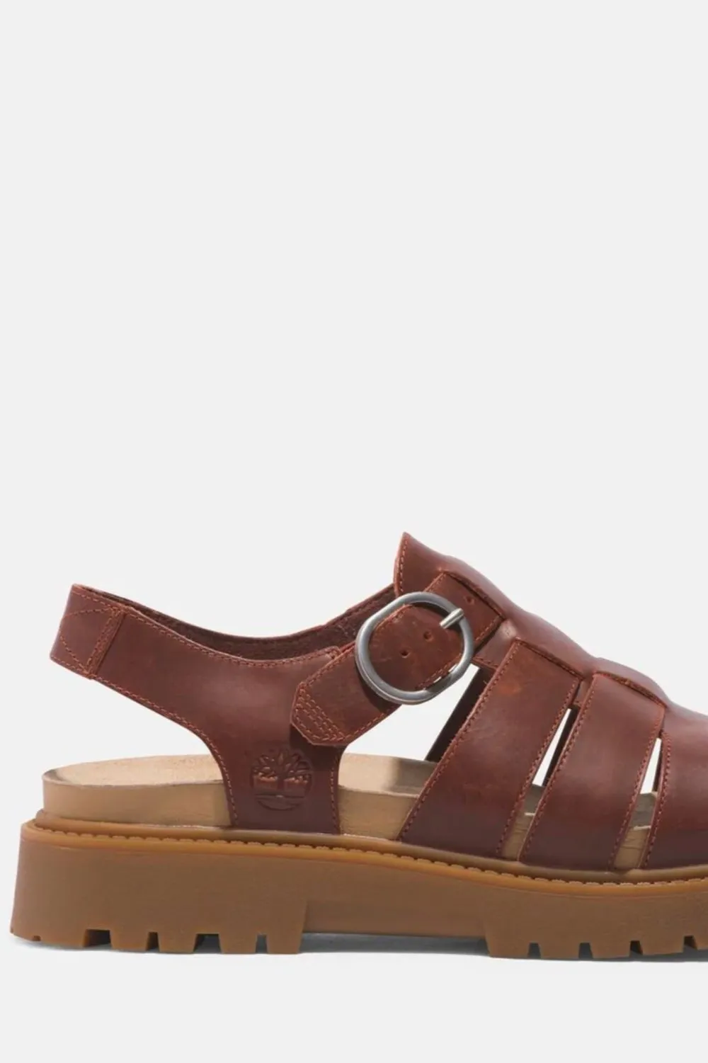 Clairemont Way Fisherman Sandal Dark Red Full Grain