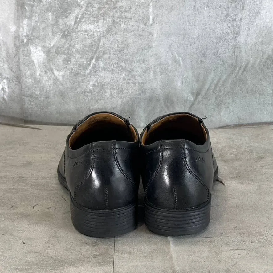 CLARKS Collection Men's Black Leather Tilden Free Moc Toe Slip-On Loafers SZ 8