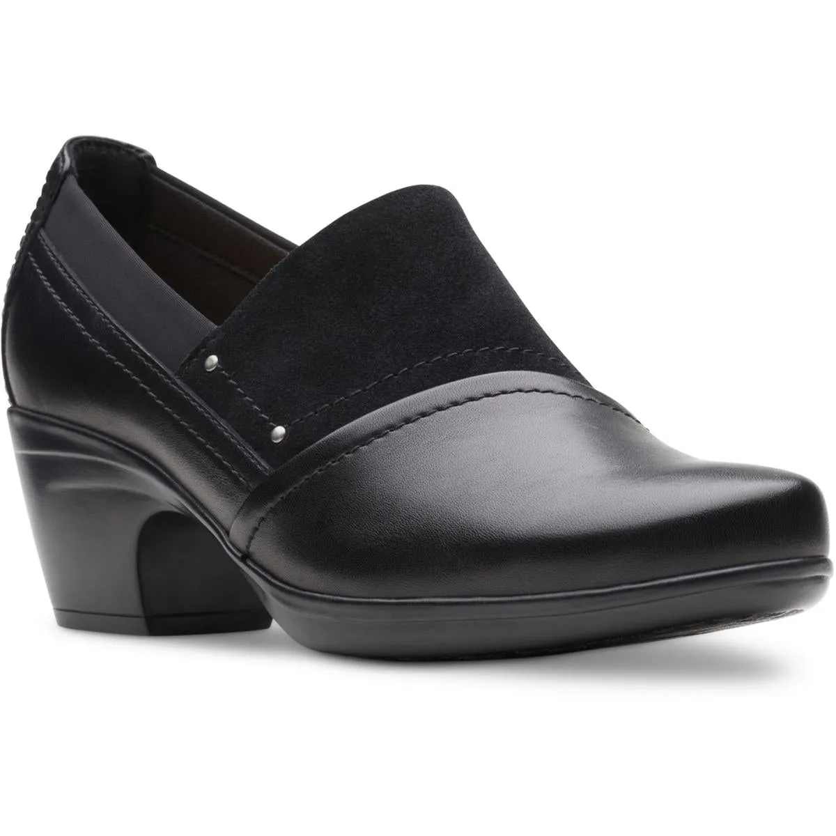Clarks Womens Emily Step Leather Slip On Loafers