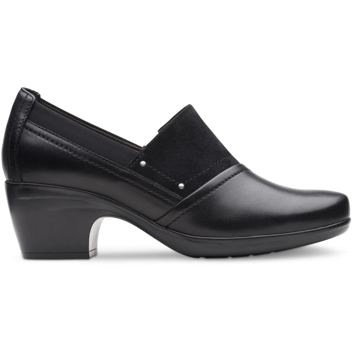 Clarks Womens Emily Step Leather Slip On Loafers