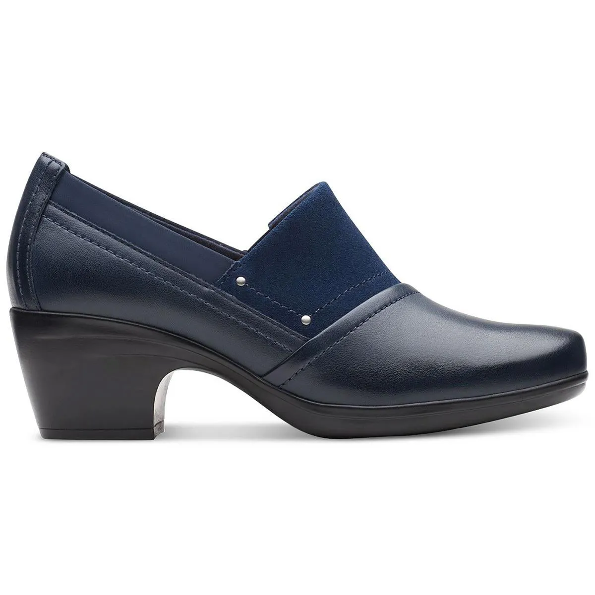 Clarks Womens Emily Step Leather Slip On Loafers