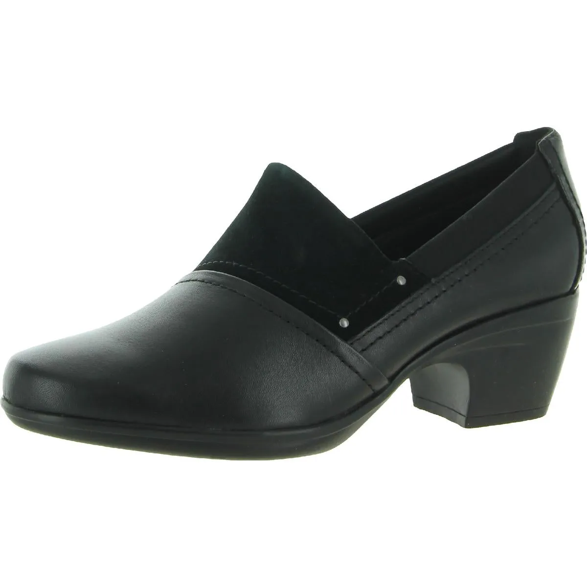 Clarks Womens Emily Step Leather Slip On Loafers