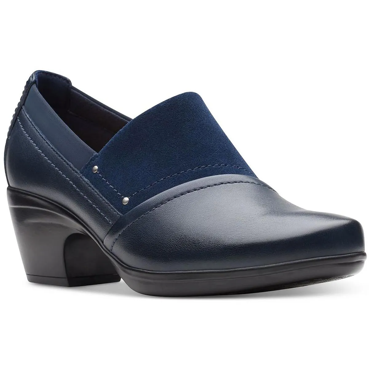 Clarks Womens Emily Step Leather Slip On Loafers