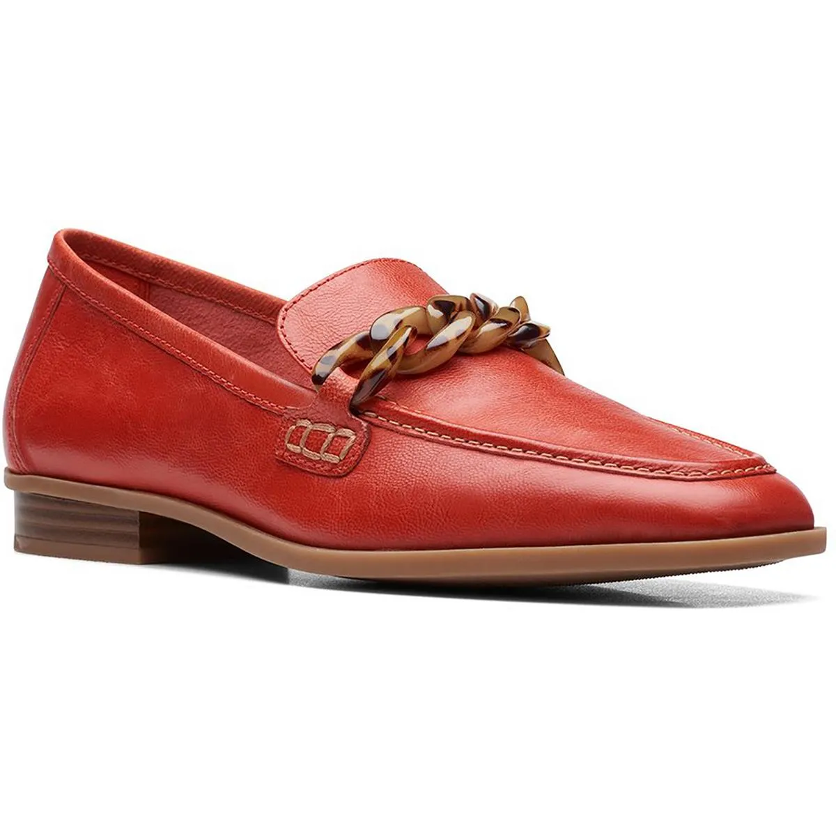 Clarks Womens Sarafyna Iris Leather Slip On Loafers