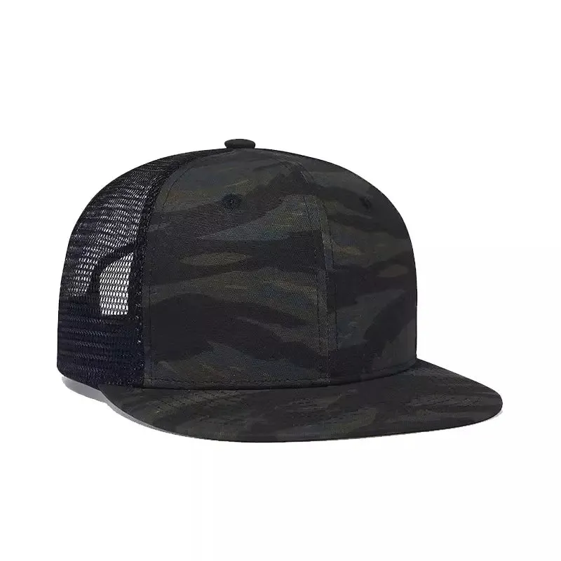 Classic Dark Camouflage Snapback Cap