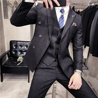 Classic Men Fashion 3 Piece Set Tuxedo Suit