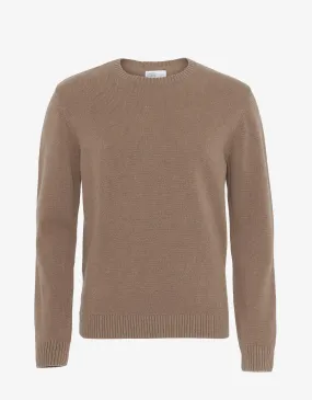 Classic Merino Wool Crew - Warm Taupe