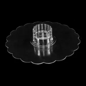 Clear Plastic Centerpiece Plate: 8"