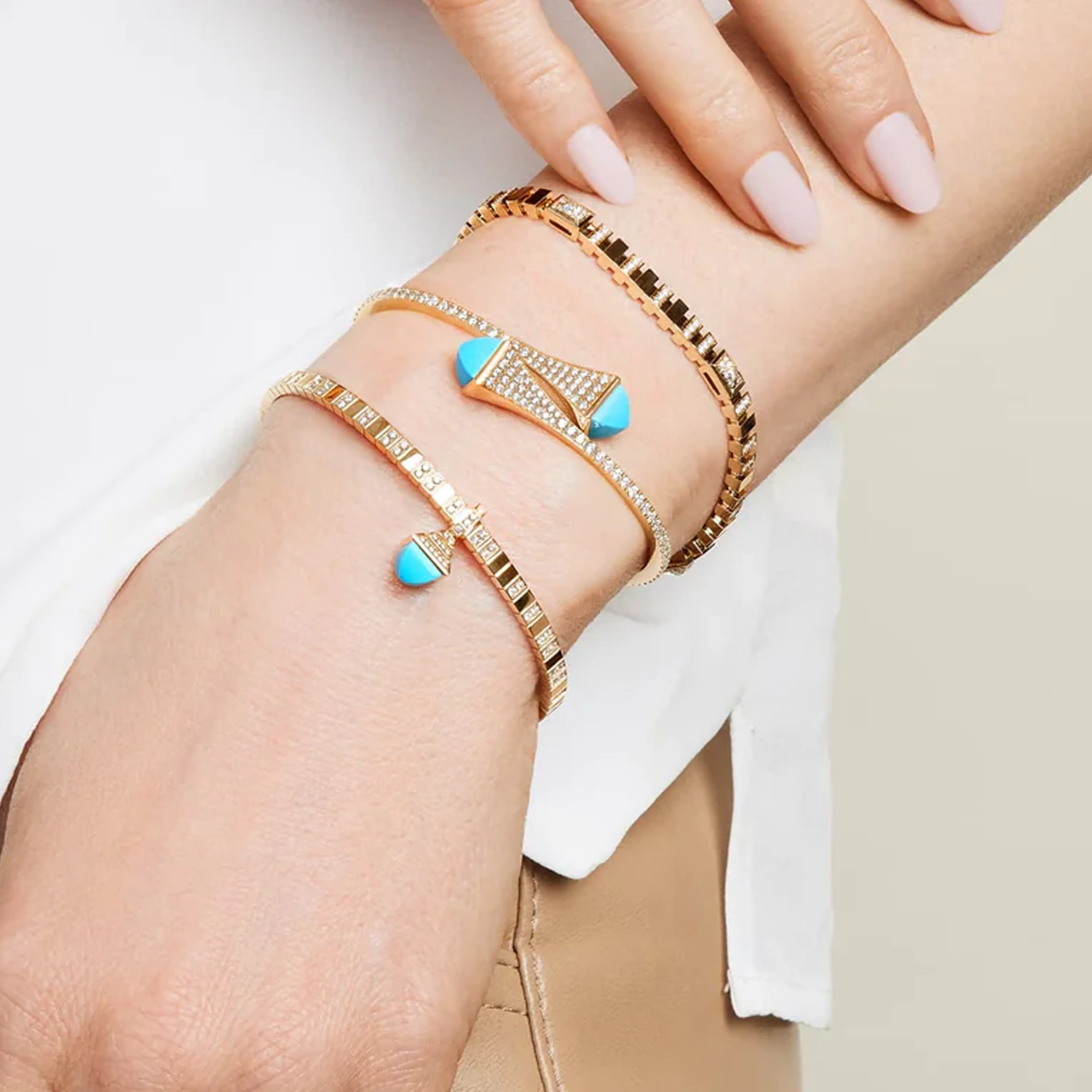 Cleo Charm Diamond Bracelet