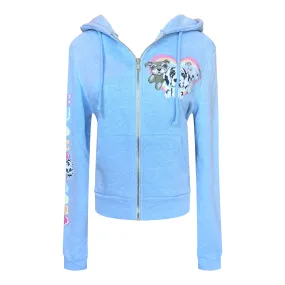 Cloud Haven Big Heart Signature Hoodie Blue