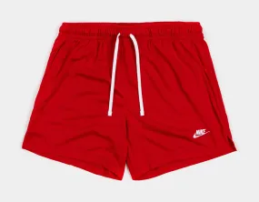 Club Flow Mesh Mens Shorts (Red)