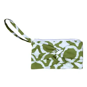 Clutch with a Twist Fisheye Olive Global Mamas