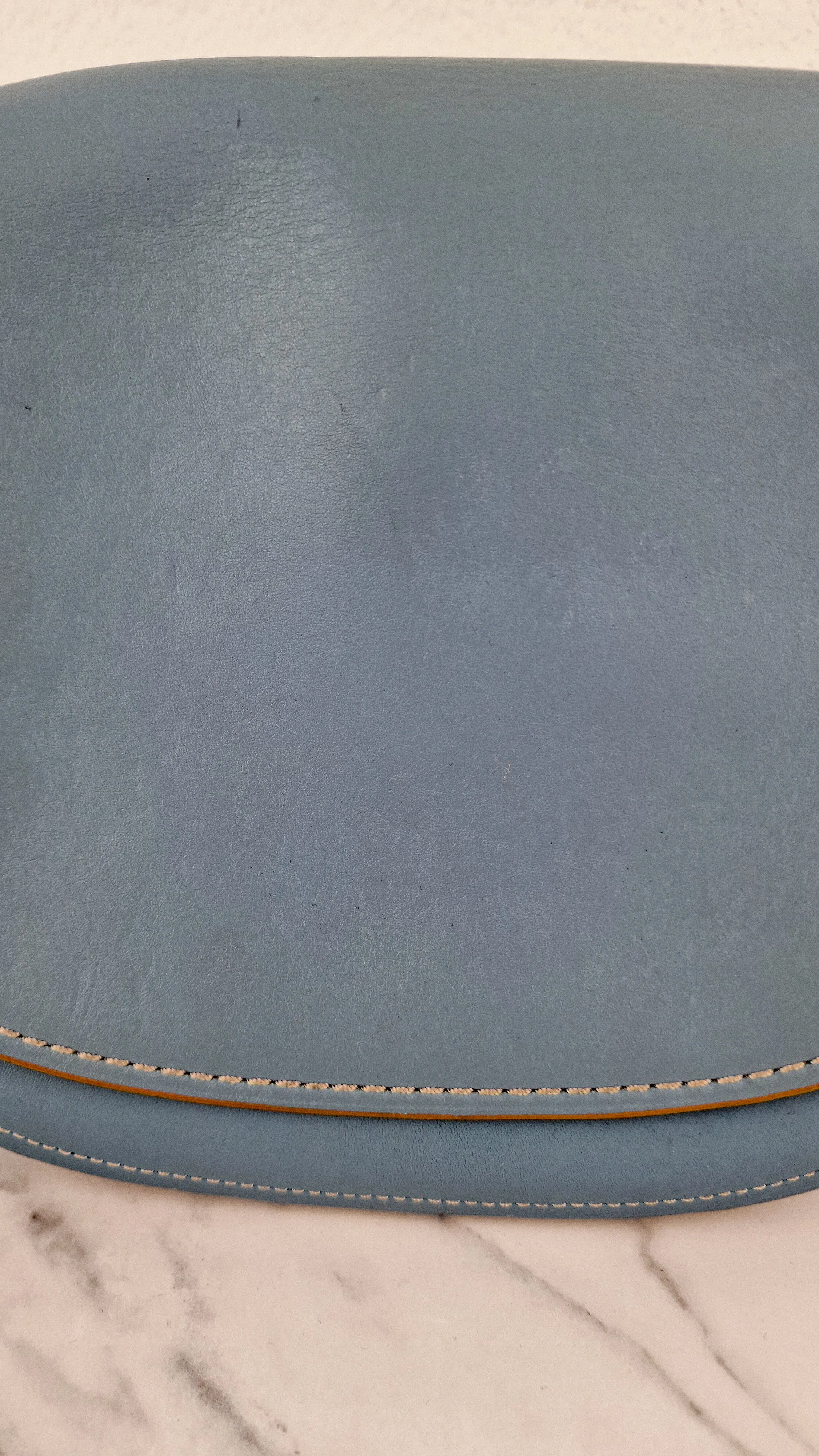 Coach 1941 Saddle 23 Bag in Cornflower Blue Smooth Leather Crossbody Shoulder Bag - Coach 55036