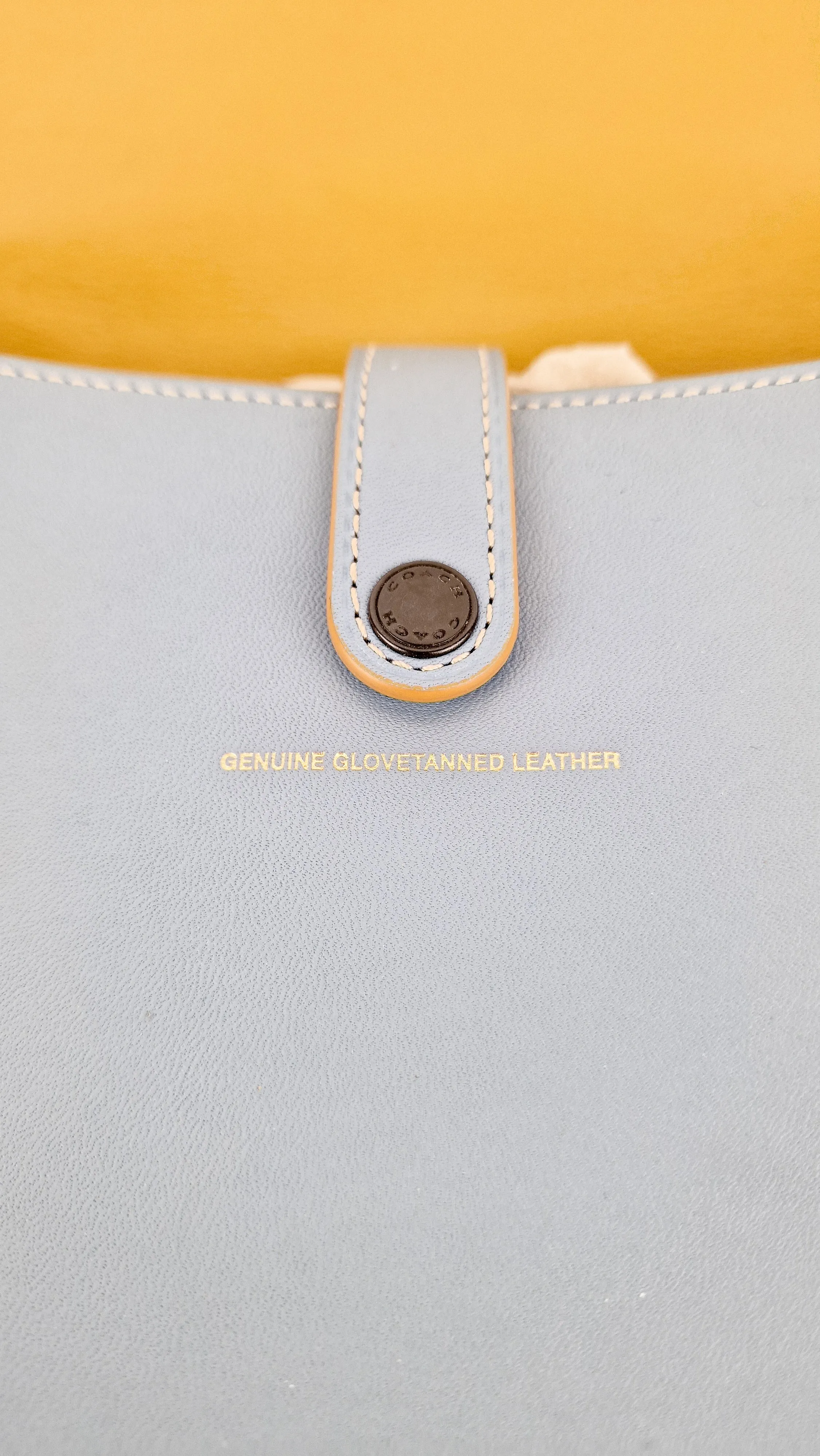 Coach 1941 Saddle 23 Bag in Cornflower Blue Smooth Leather Crossbody Shoulder Bag - Coach 55036