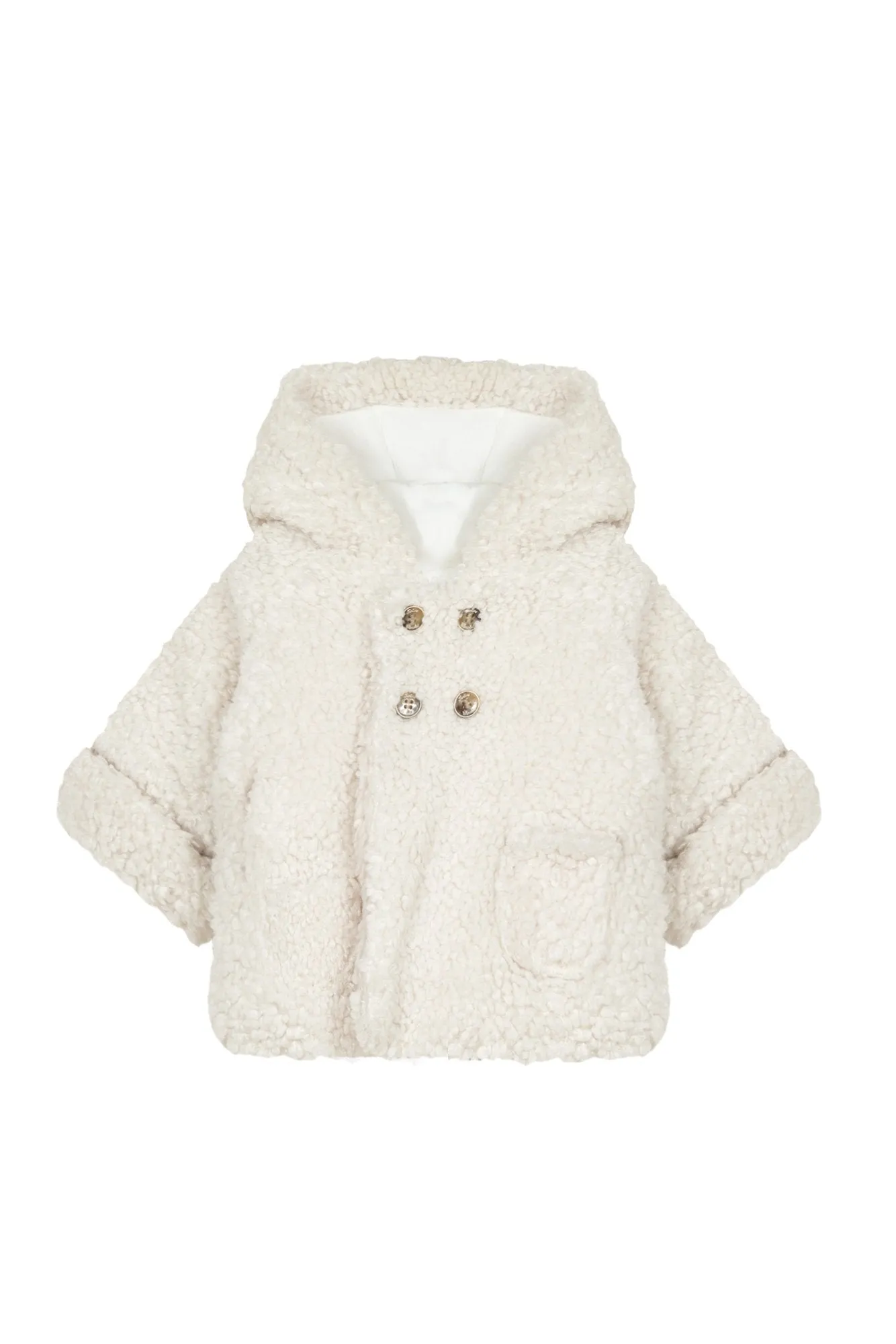 Coat - Ecru faux sheepskin