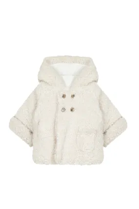 Coat - Ecru faux sheepskin