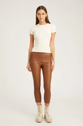 Cocoa Leather Crop