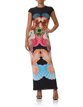 Cody Maxi Dress - Hibiscus Shell