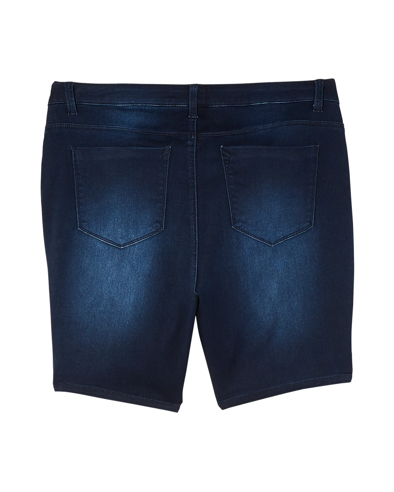 Coleman Bermuda Short with Slit Detail | Dark Wash