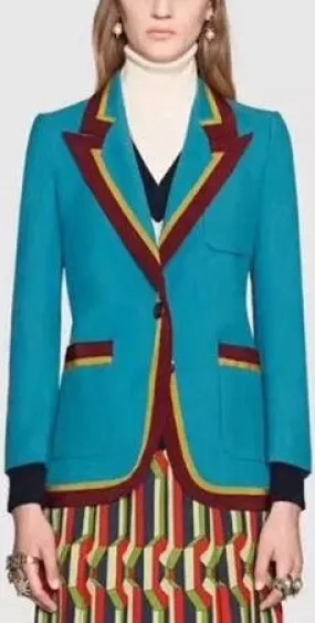 Color-Contrasting Blazer
