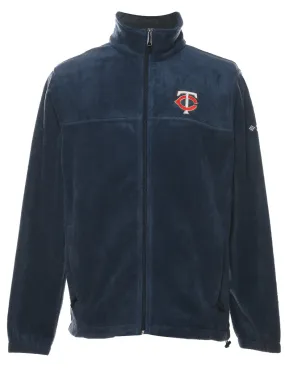 Columbia Navy  Embroidered Fleece - M