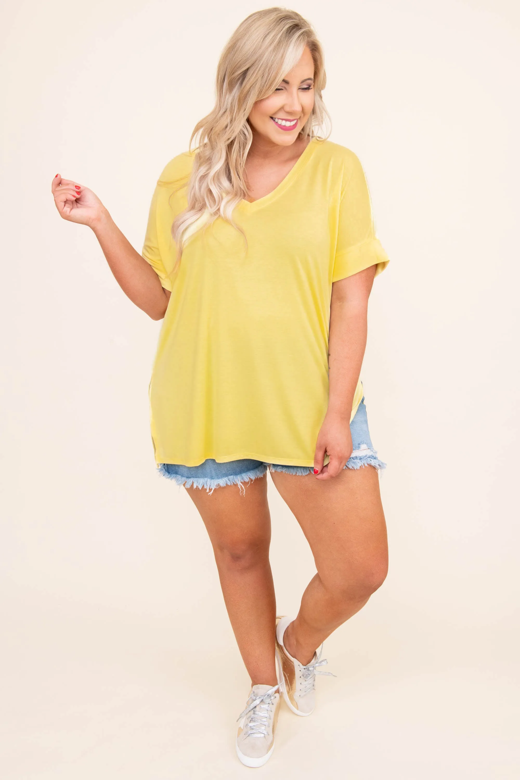 Comfy Travels Top, Yellow