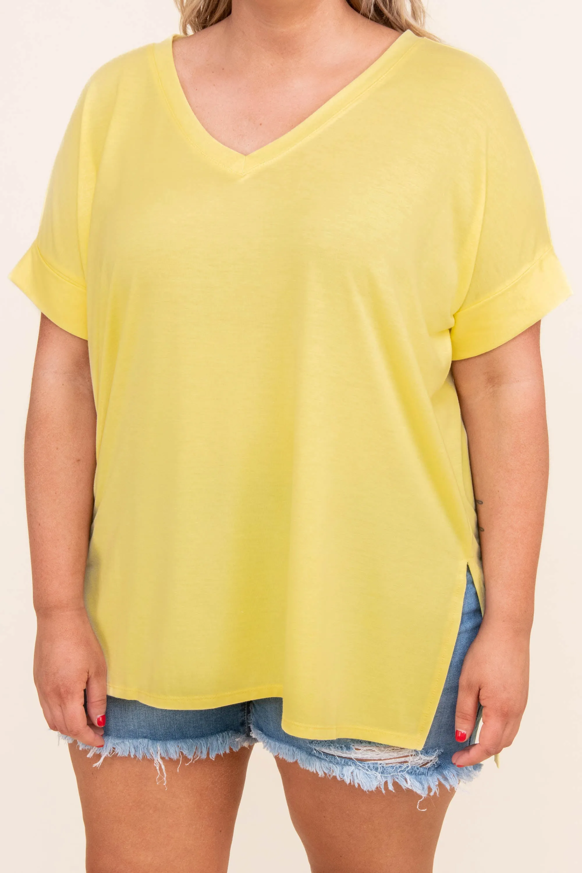 Comfy Travels Top, Yellow