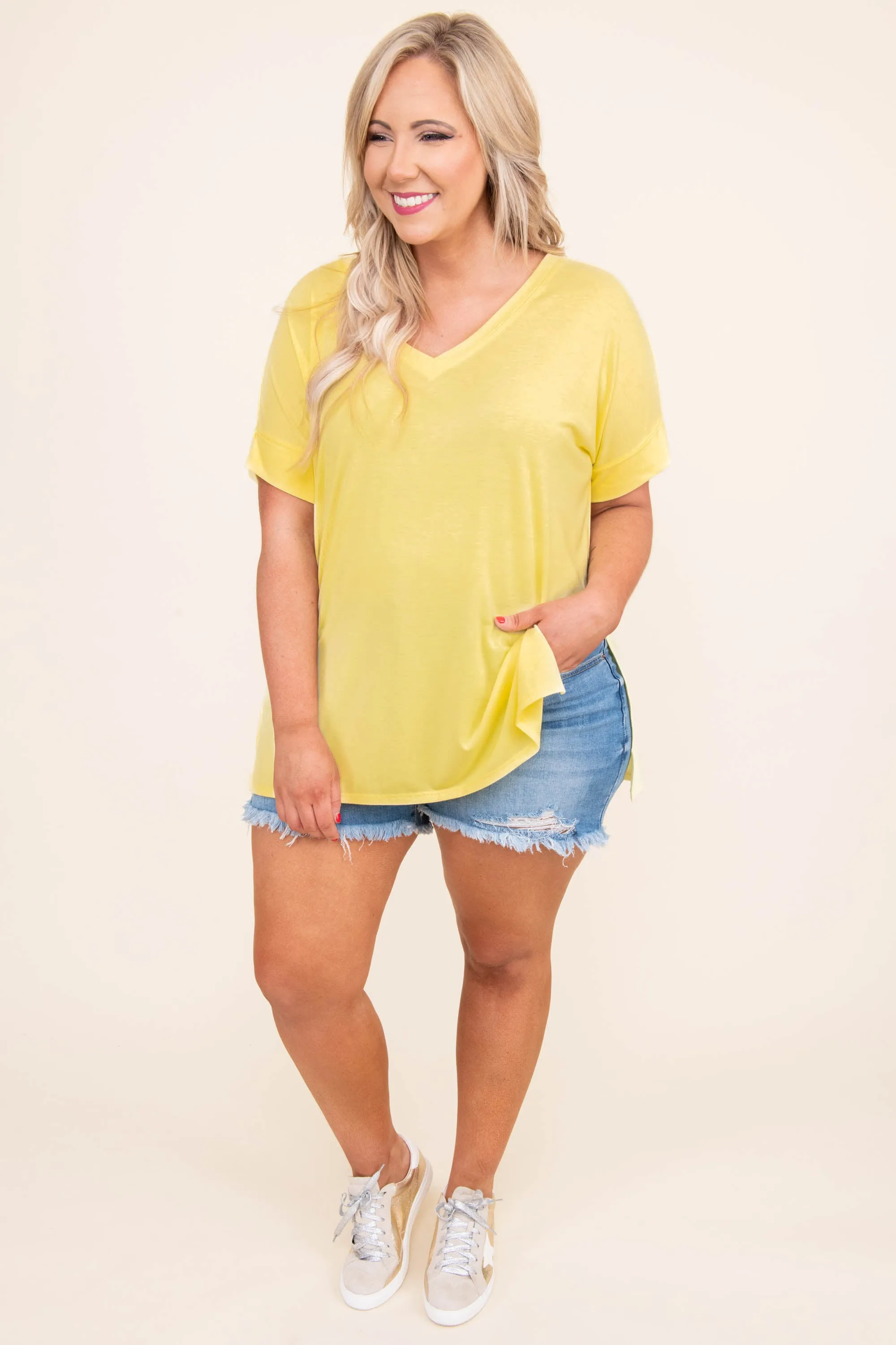 Comfy Travels Top, Yellow