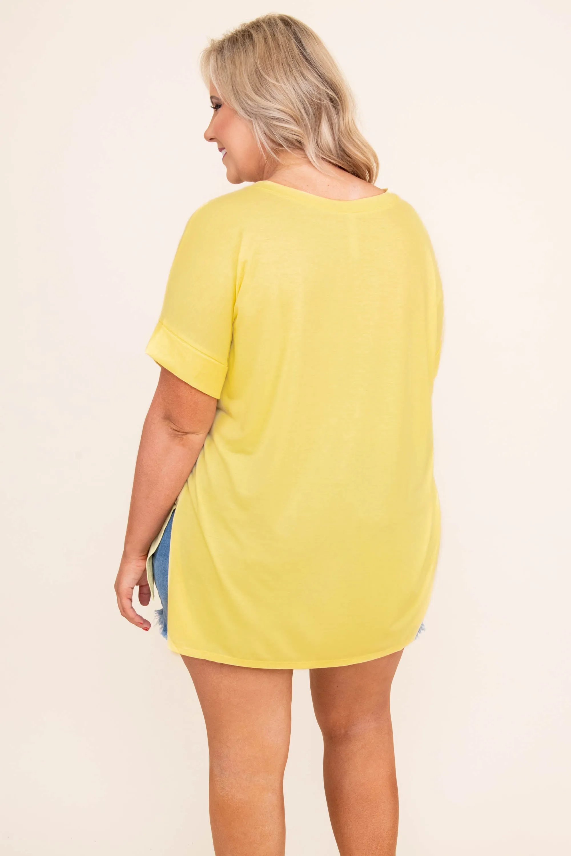 Comfy Travels Top, Yellow