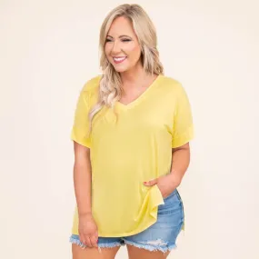 Comfy Travels Top, Yellow