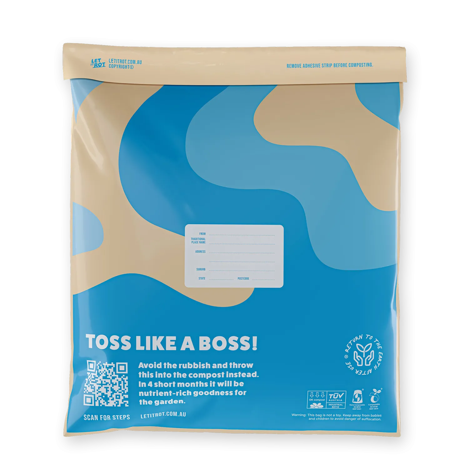 Compostable Mail Bag | Blue