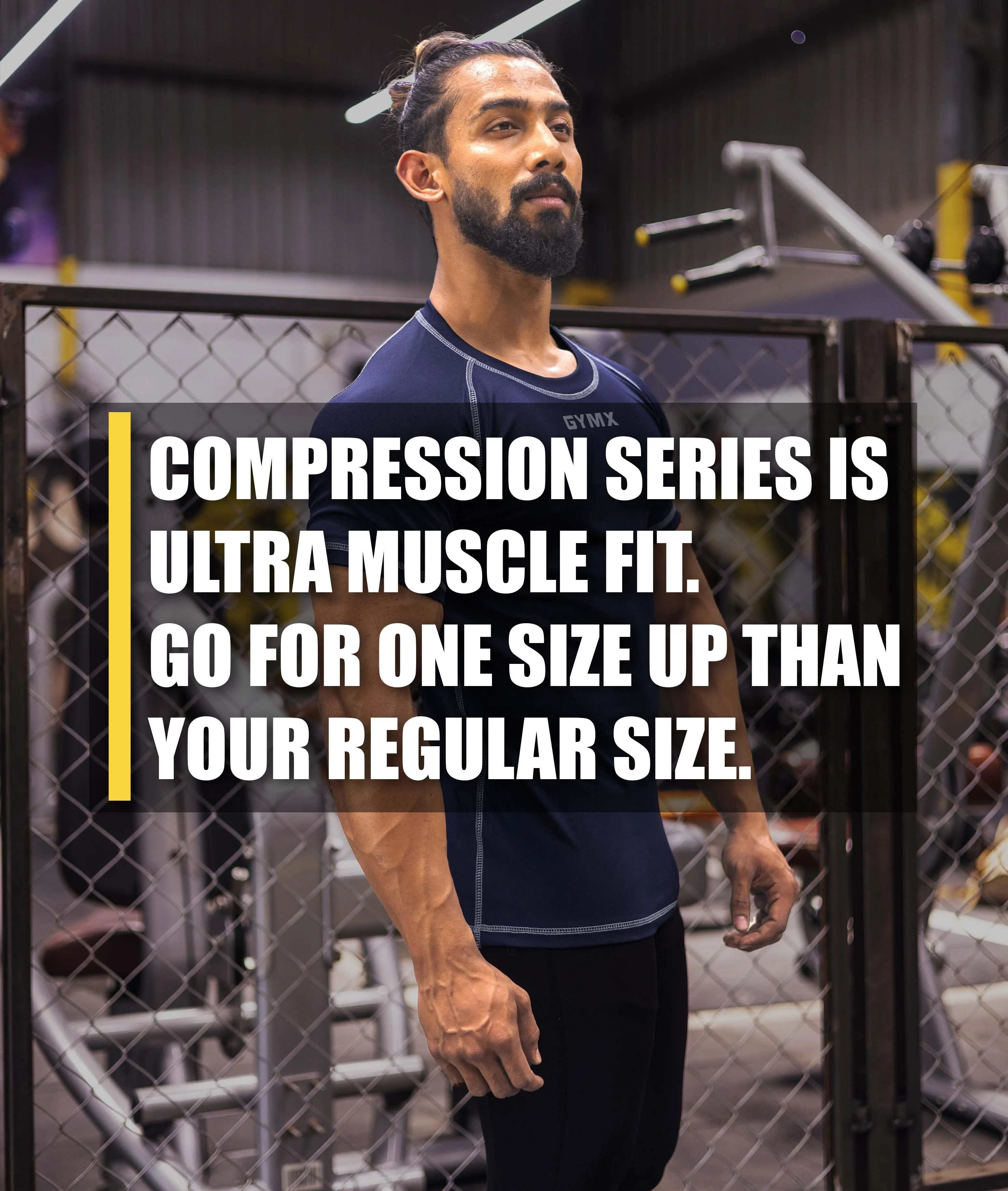 Compression GymX Tee: Night Blue - Sale