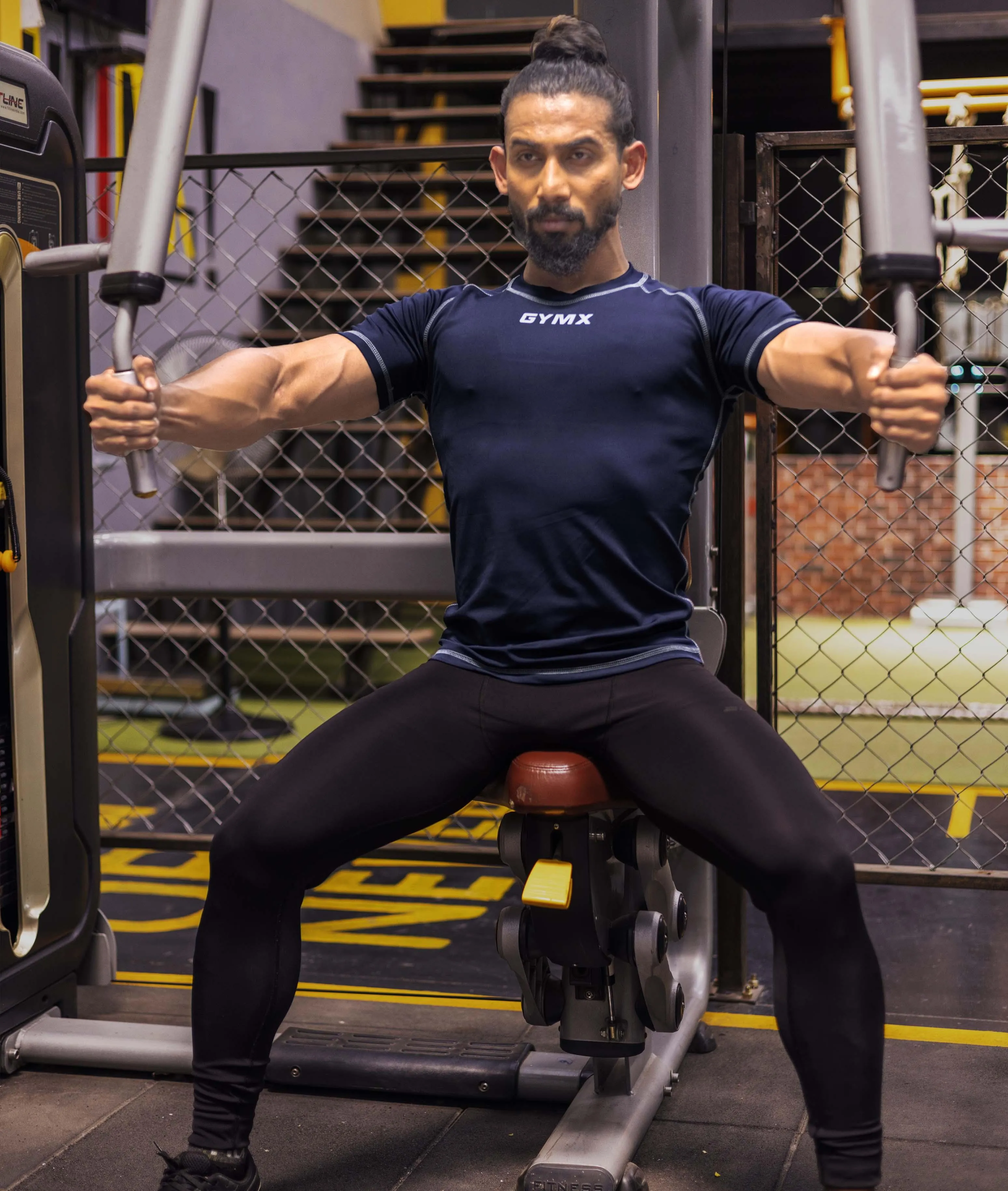 Compression GymX Tee: Night Blue - Sale