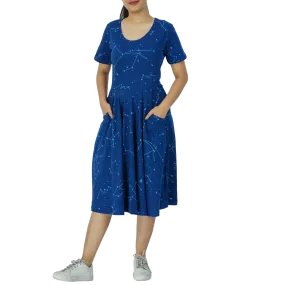 Constellations Glow-in-the-Dark Navy Twirl Dress