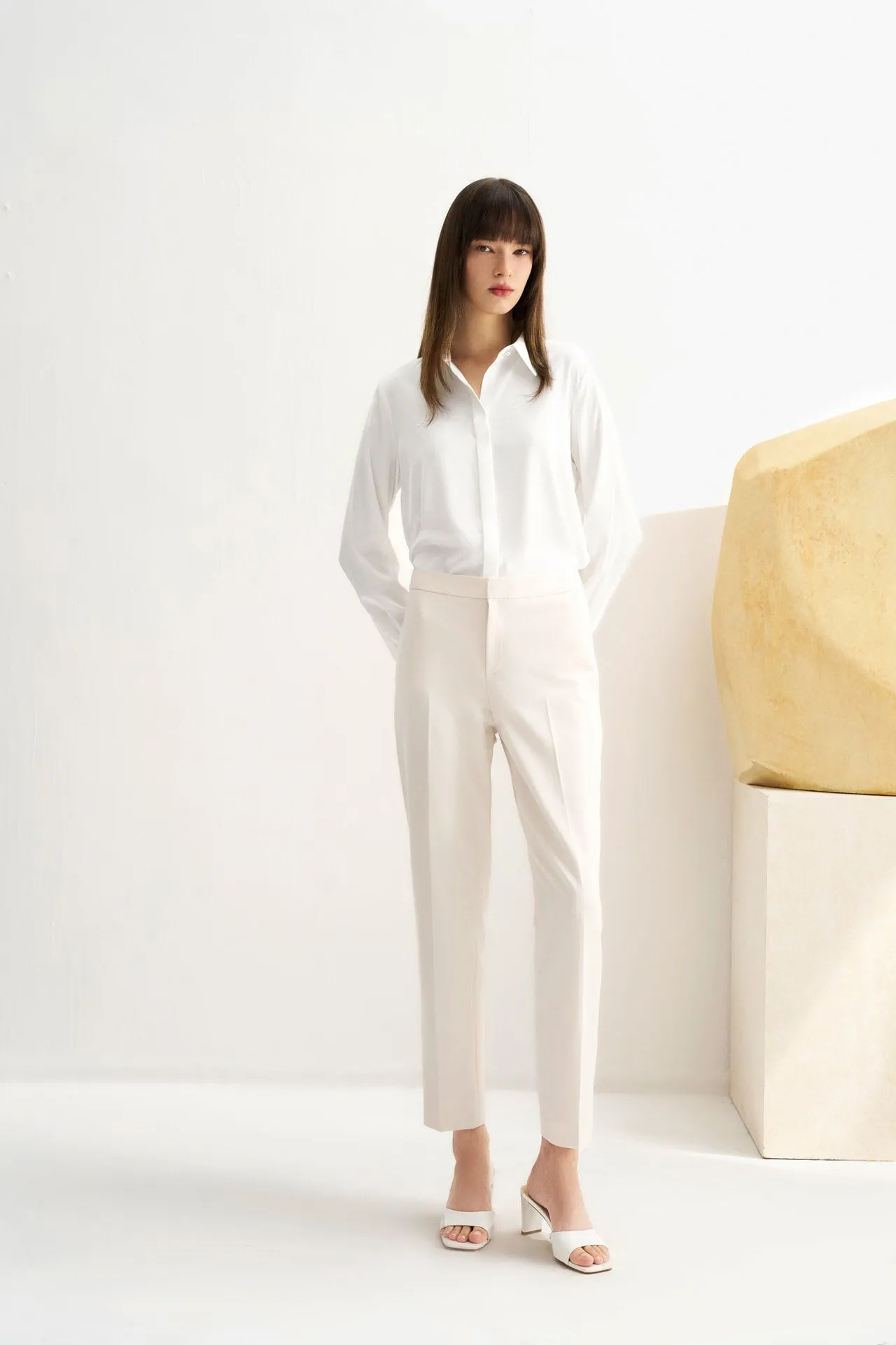 Cool Touch & Anti UV Twill Cigarette Suit Pants