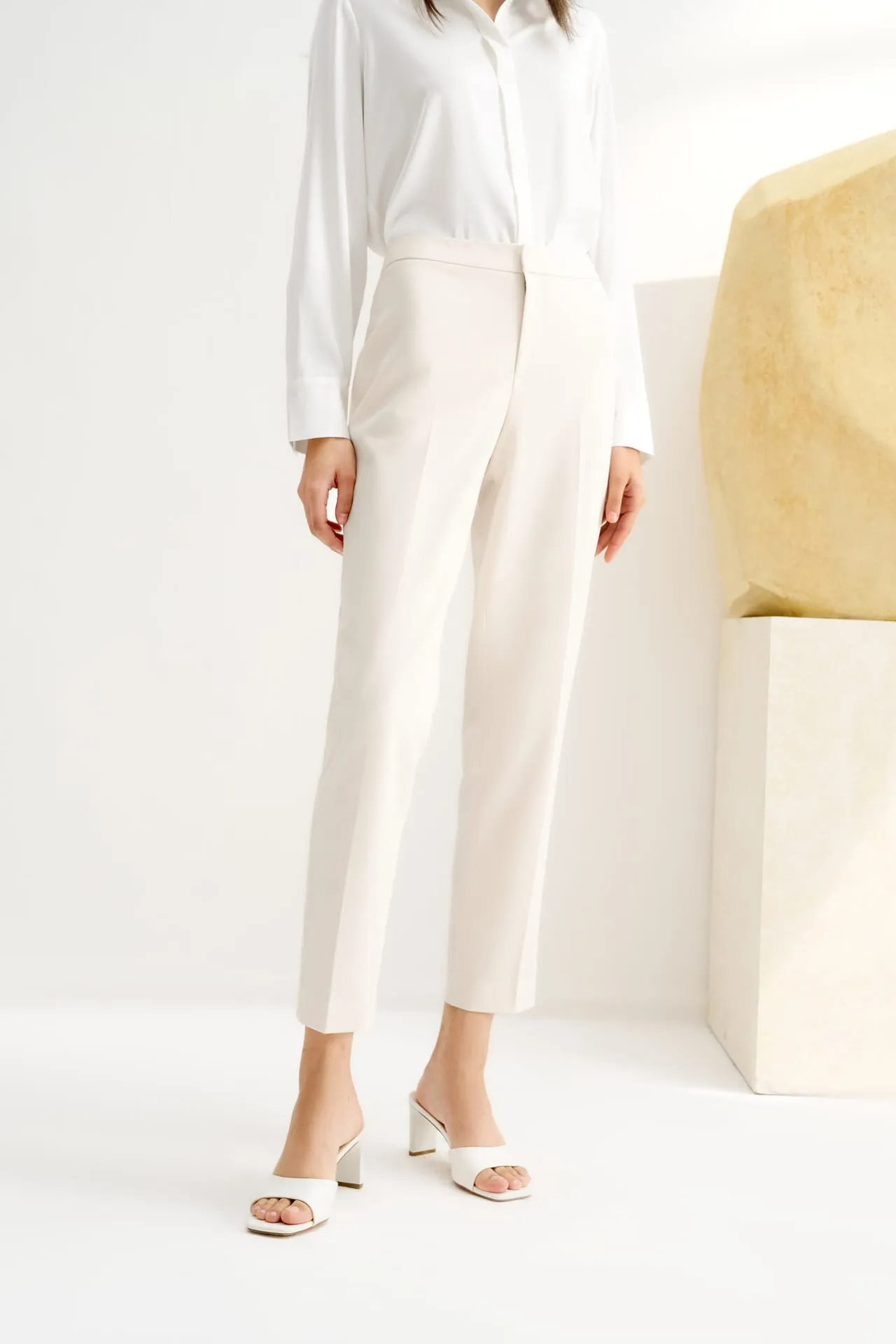 Cool Touch & Anti UV Twill Cigarette Suit Pants