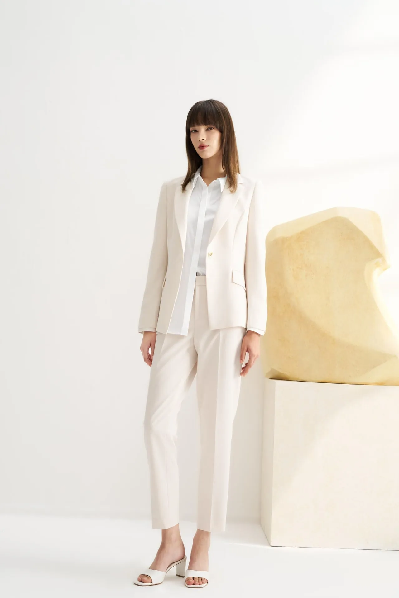 Cool Touch & Anti UV Twill Cigarette Suit Pants