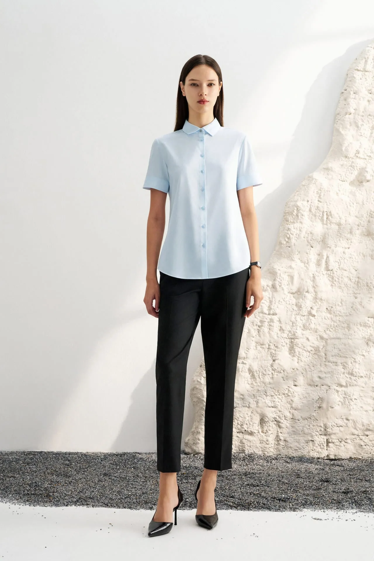 Cool Touch & Anti UV Twill Cigarette Suit Pants