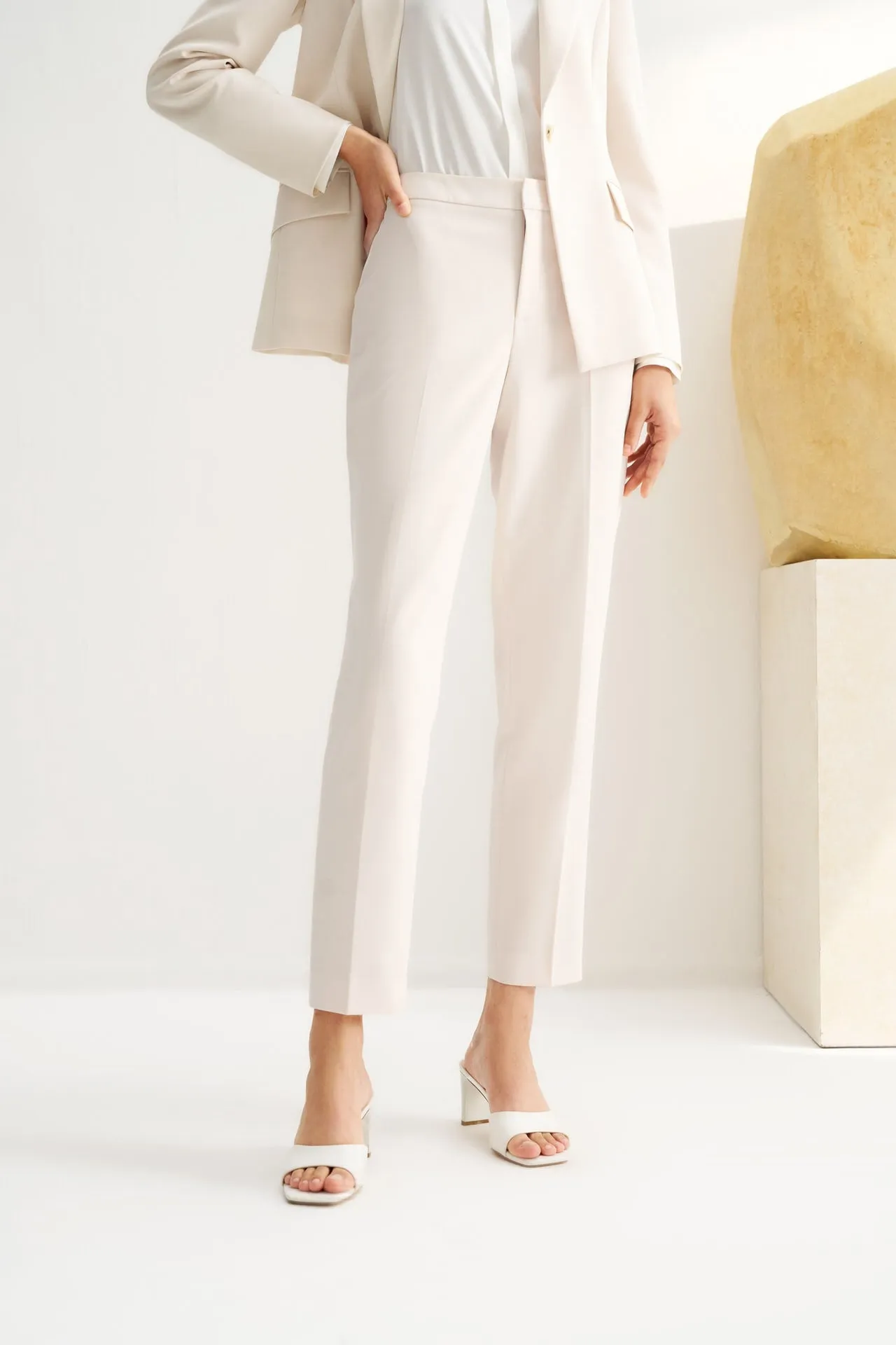 Cool Touch & Anti UV Twill Cigarette Suit Pants