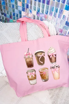 Coquette Coffee Canvas Jumbo Tote