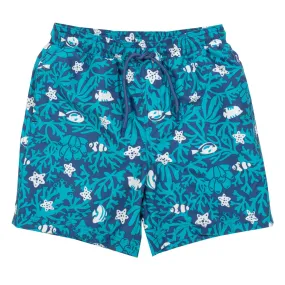 Coral reef swim shorts: Size 3Y