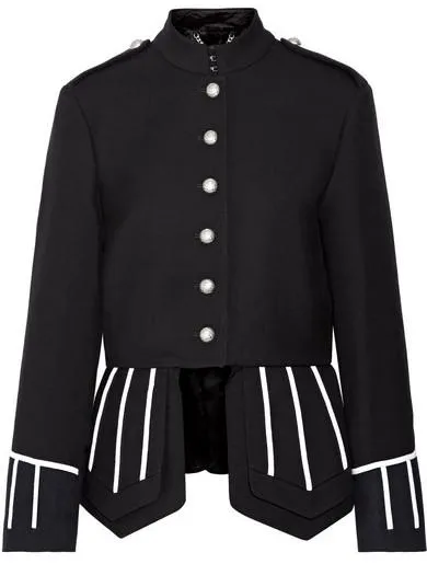 Cord Detail Military Jacket